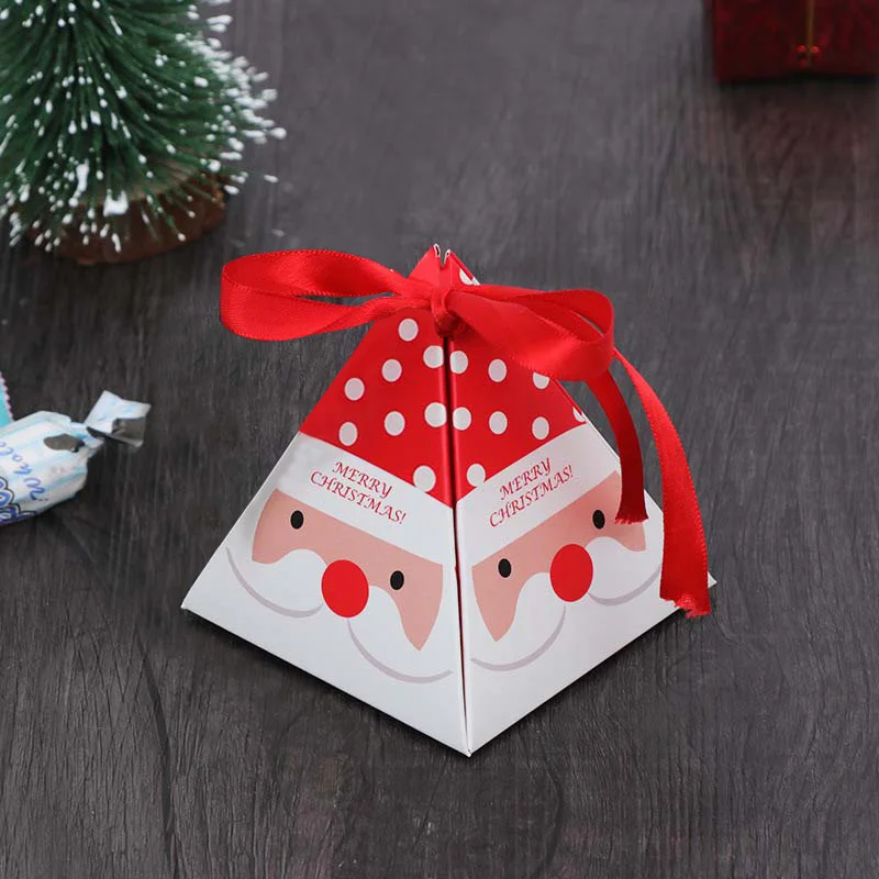 Santa 10 шт. рождественские подарочные пакеты для конфет рождественские пакеты для печенья рождественские подарки для гостей детский подарок декор Navidad - Цвет: Santa