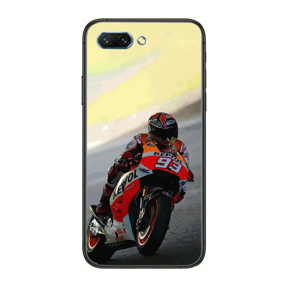 

M-Marc Marquez Moto Gp 93 clear Phone Case For Huawei Honor 10 9 8 7 N Pro Lite A C RU Black Etui Coque Hoesjes comic fashion