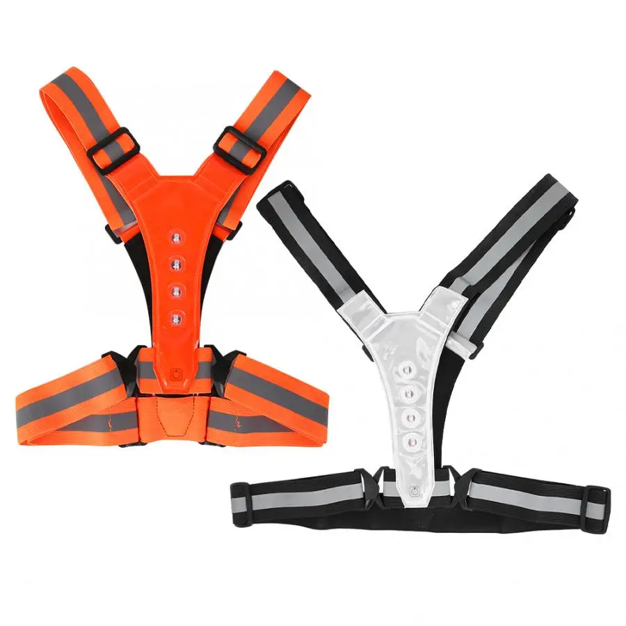 Светодиодный светоотражающий жилет для велоспорта высокая видимость ночного