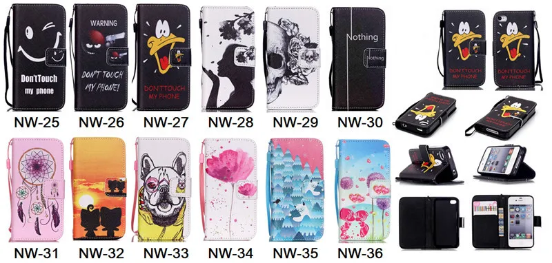 Fashion Brand Cover Flip Wallet with Stand Soft TPU Leather Case For Apple iphone 5 5s SE 4 4s 6 6s 4.7 inch Bags | Мобильные