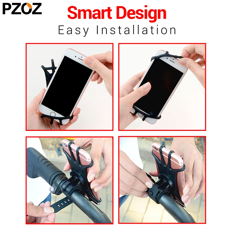 PZOZ велосипедный держатель для телефона для iphone samsung, универсальный держатель для мобильного телефона, держатель для велосипеда, держатель для телефона, зажим, подставка, gps кронштейн