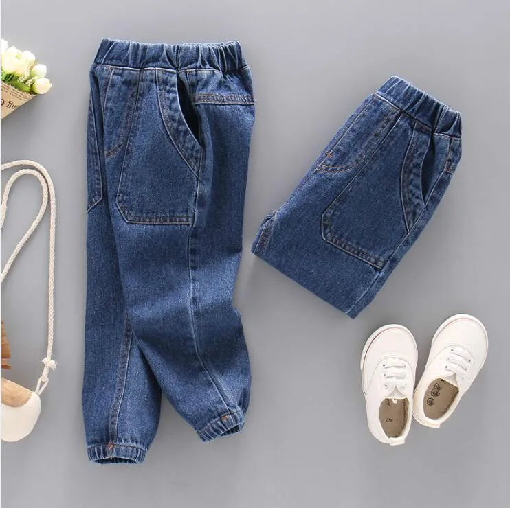 

Toddler Boys Jeans Autumn Kids Jeans Clothing Winter Fleece Baby Denim Infant Trousers Boy Children's Pants Jeans 2-7year