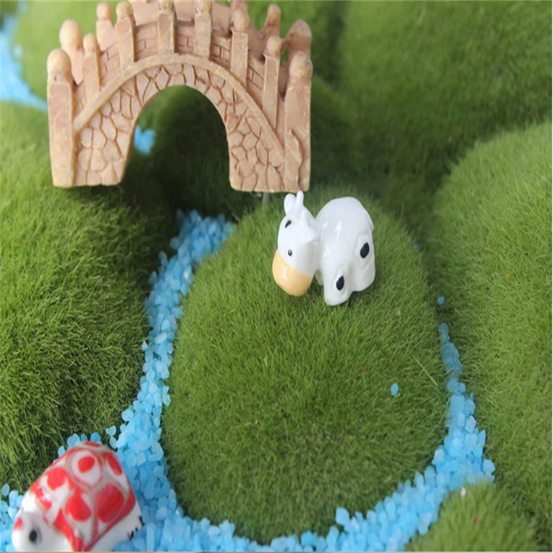 Маленькие полимерные коровья украшения ручной работы для сказочного сада