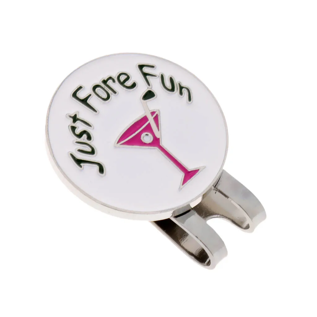 

Portable Mini Alloy Golf Ball Marker with Magnetic Golf Hat Clip Assorted Patterns - Choose You Like