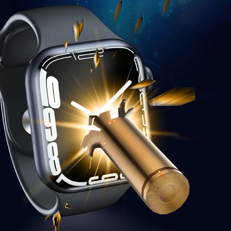 Защитная пленка HD для Apple Watch протектор экрана iWatch серии 3 4 5 SE 6 7 45 мм 41 44 40 42 38 (не