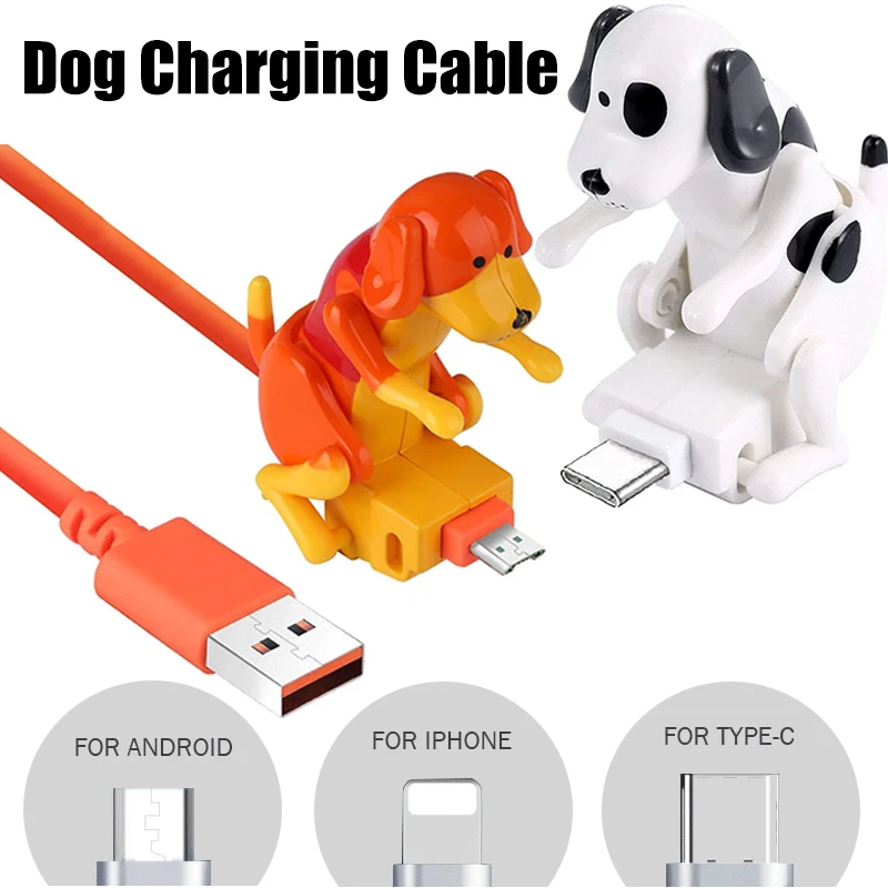 Novelty Dog Fast Charging Cable Line Funny Power Date Great Gift Charger Party Favour