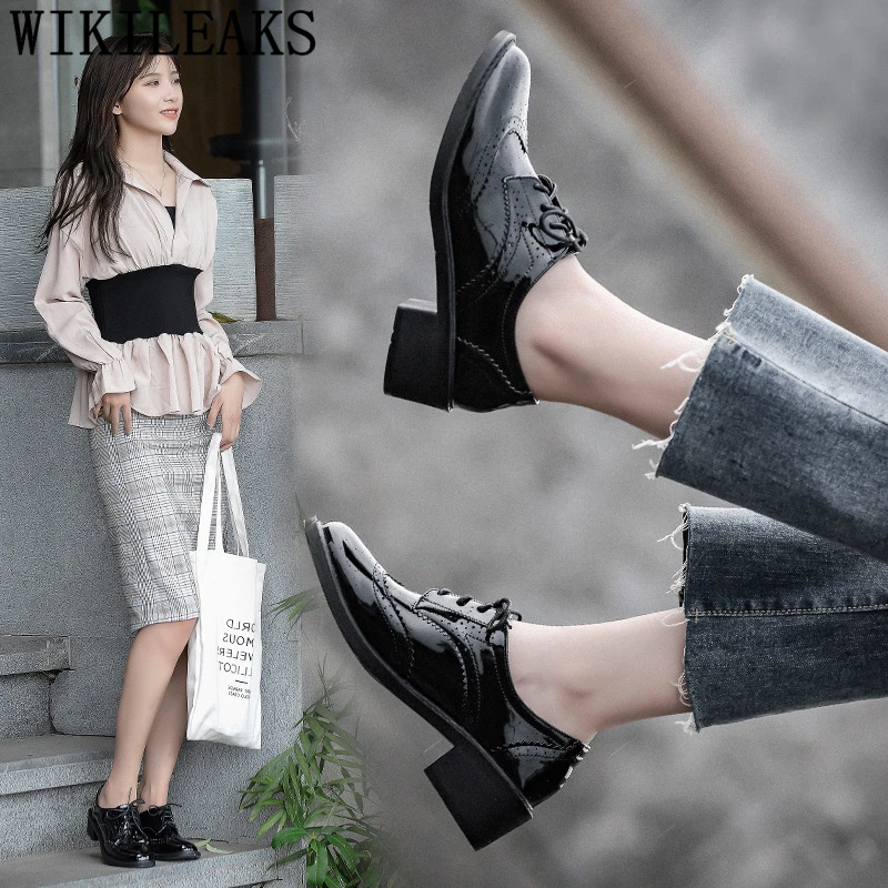 Женские туфли-оксфорды Женская Обувь роскошная дизайнерская для женщин женской