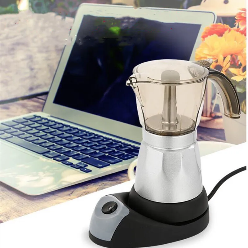 Электрический гейзер Кофеварка Moka Pot Итальянский Эспрессо кофеварка для мокко