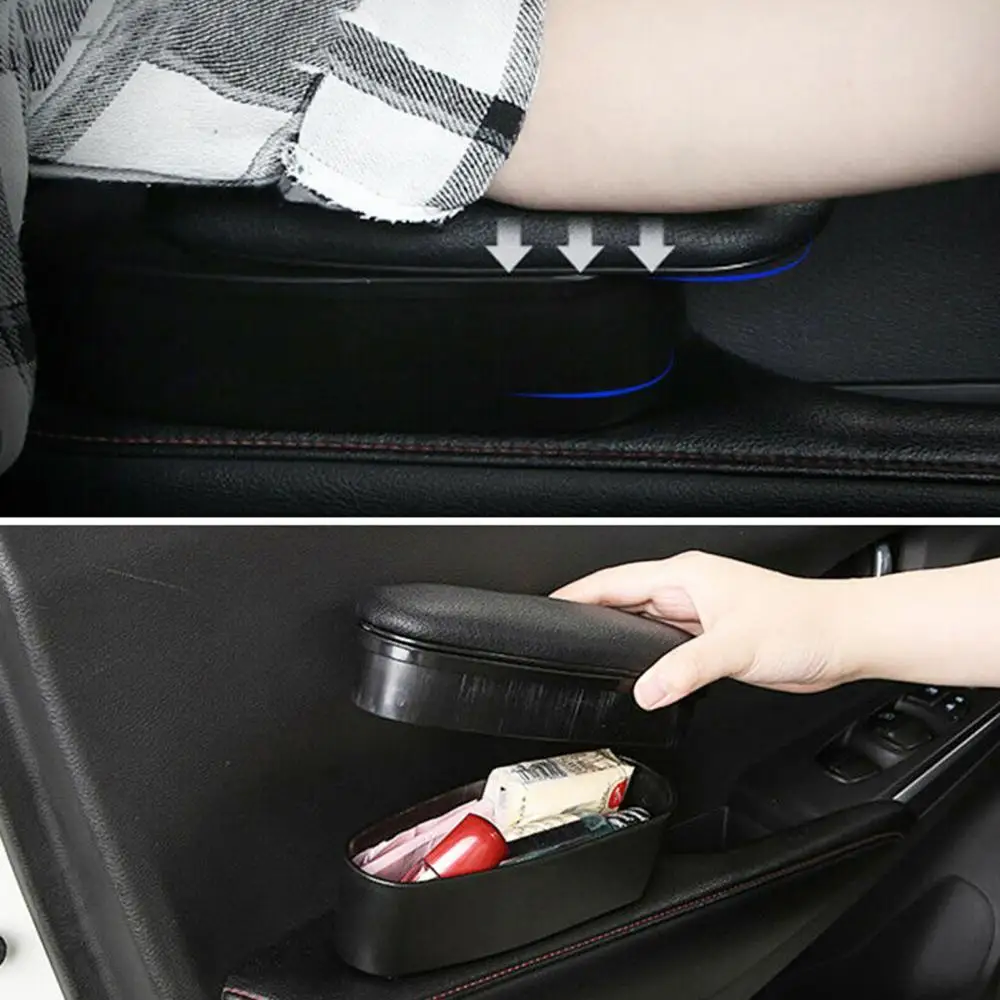 

Universal Car Door Self-Adhesive Armrest Cushion Storage Box Bracket Support Pad Organizer Car Interior Decor 20x8x8cm