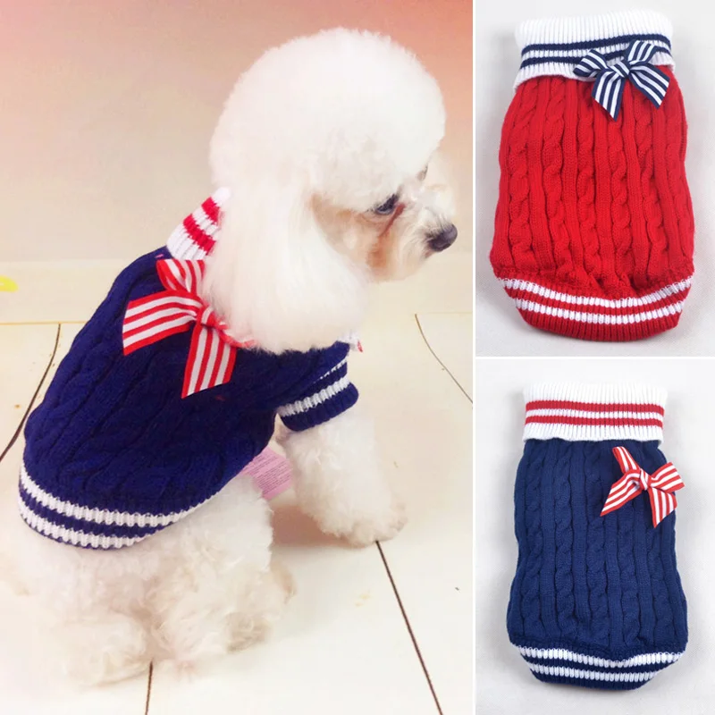 Лидер продаж свитеры для домашних животных с котом собаки темно синего цвета