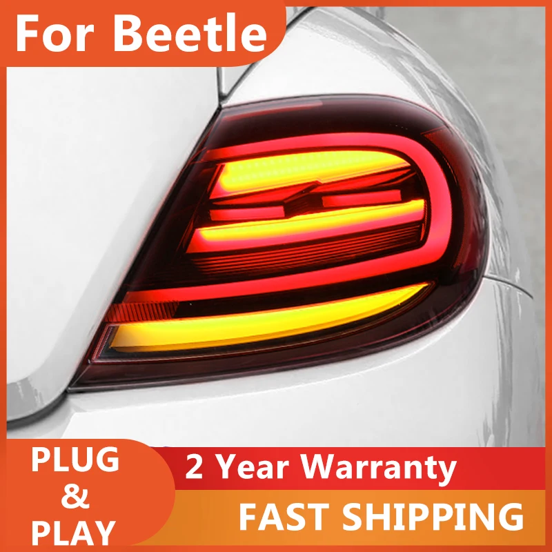 

Светодиодный задний фонарь для VW Beetle, задний фонарь s 2013-2019, светодиодный динамический сигнал, задний фонарь, светодиодный стоп светильник с...