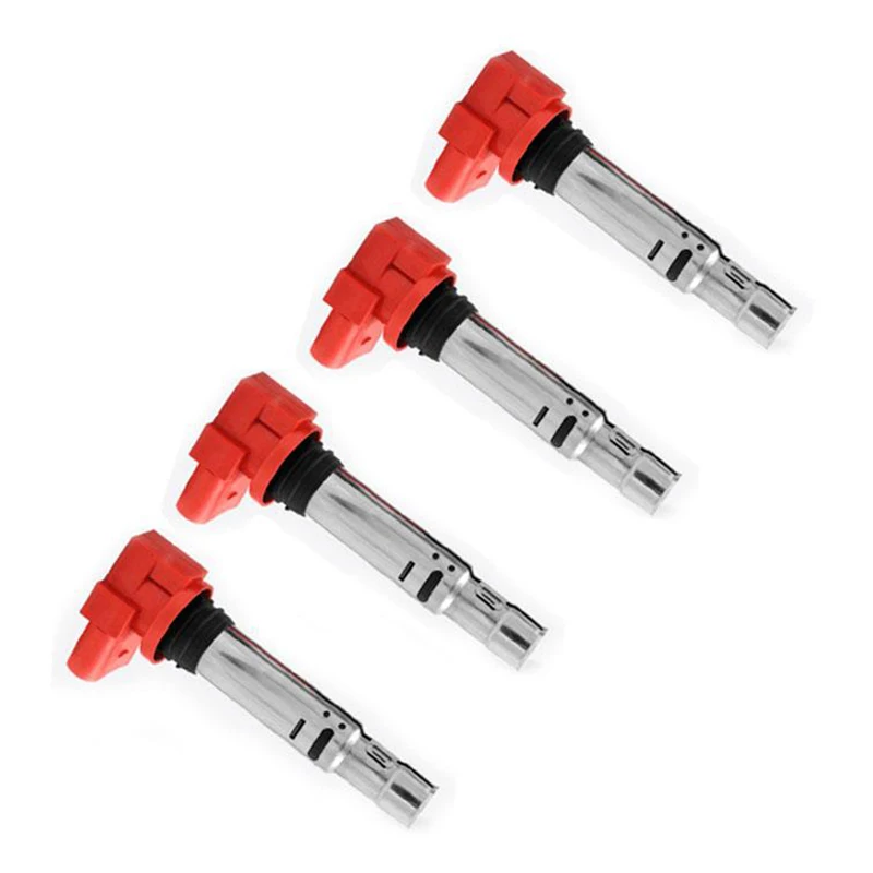 

4Pcs IGNITION COILS For- 1.6FSI 1.4TSI 1.4TFSI A4 EOS BEETLE GOLF PASSAT 036905715 Accessories