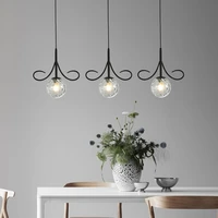 minsihause modern transparent glass beard circular creative splicing chandelier home living room indoor e27 lighting fixture