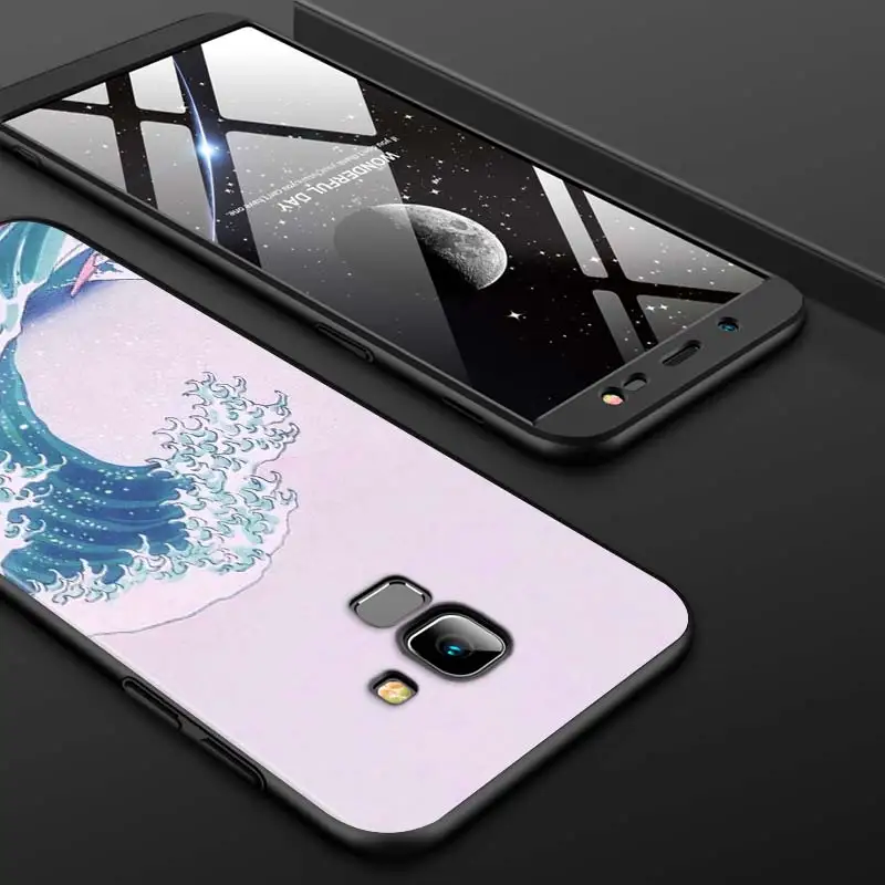 

The Big Wave of kanagawa for Samsung J7 Duo J2 J4 J8 J730 J6 J530 J5 J3 Prime Plus Core 2018 2017 2016 EU Black Phone Case