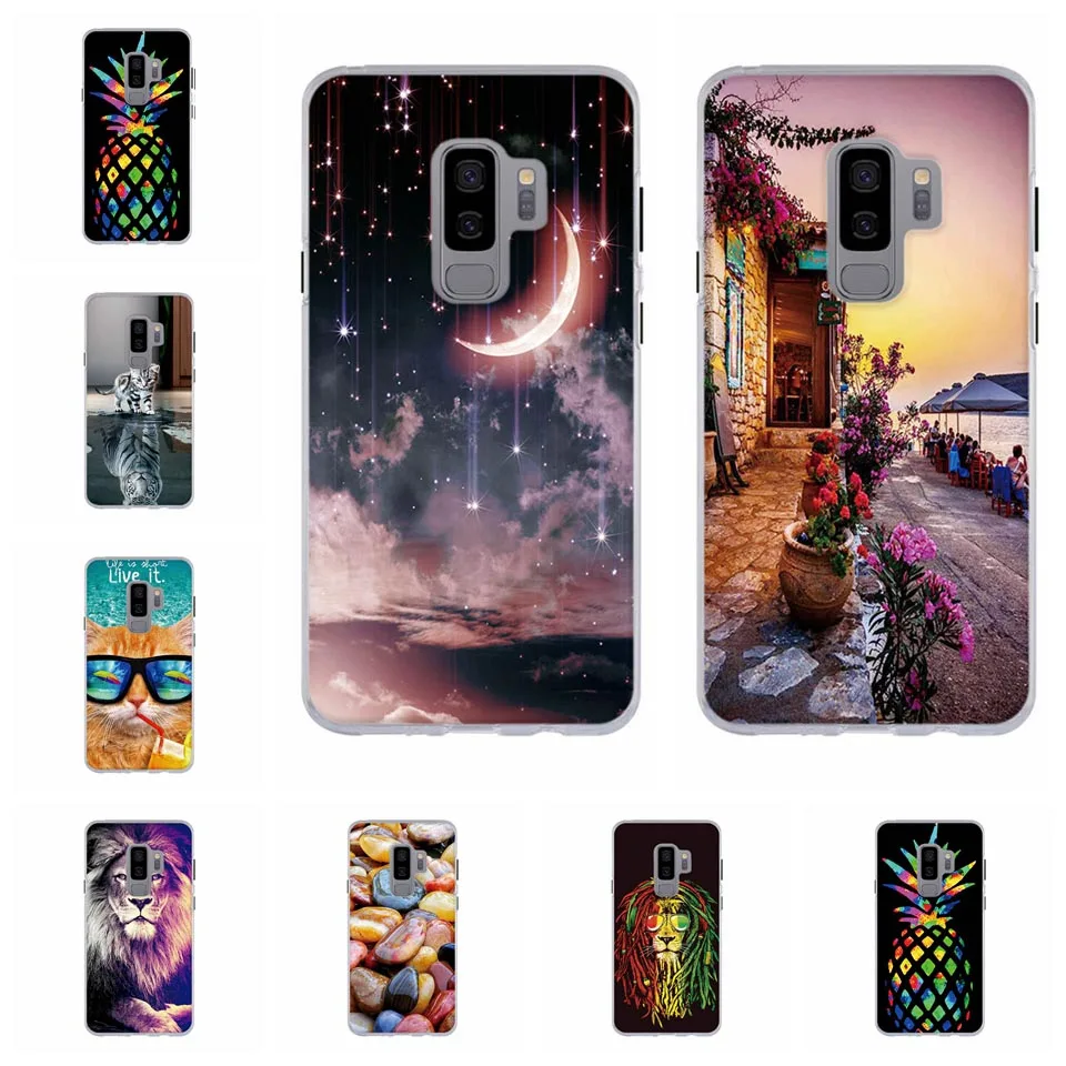 Чехол для samsung Galaxy S9 + Plus роскошный мягкий силиконовый чехол модный Ультратонкий