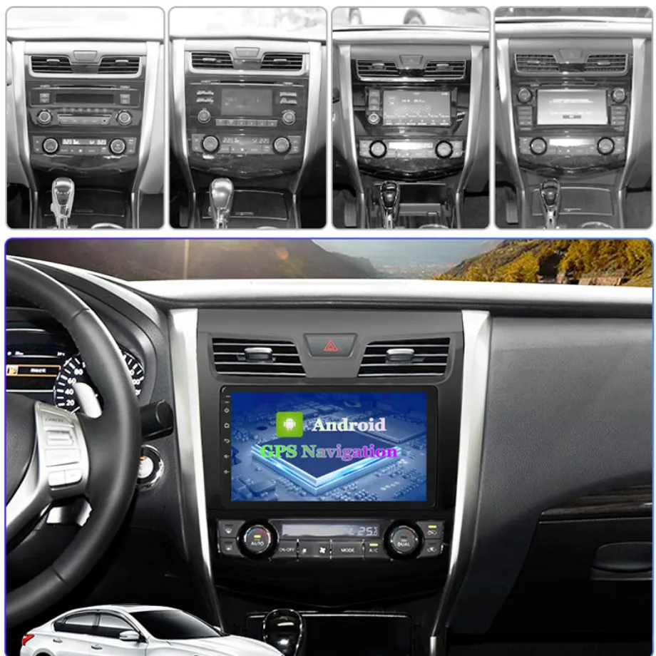 Автомагнитола 2 Din для Nissan Teana 2013-2018 9 дюймов/10 дюймов Android 0 HD GPS-навигация навигатор