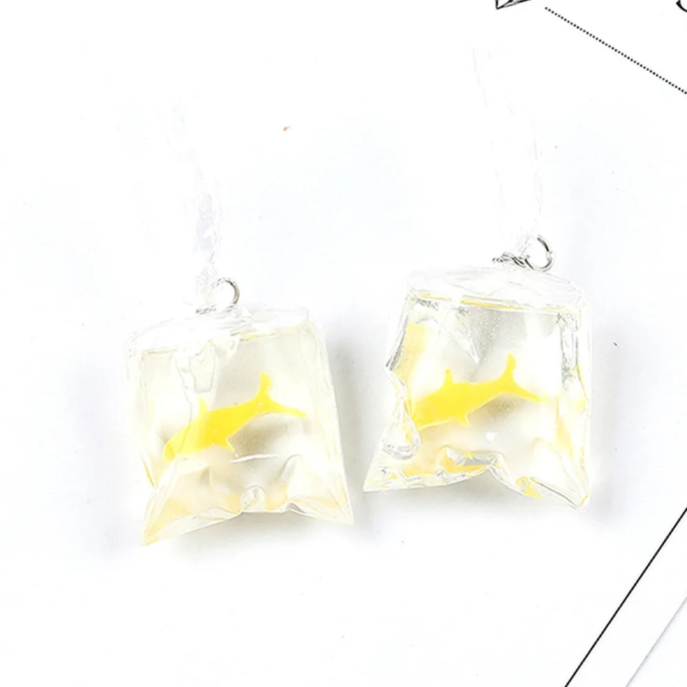 Серьги-подвески женские без крючка в форме рыбы кои | Украшения и аксессуары