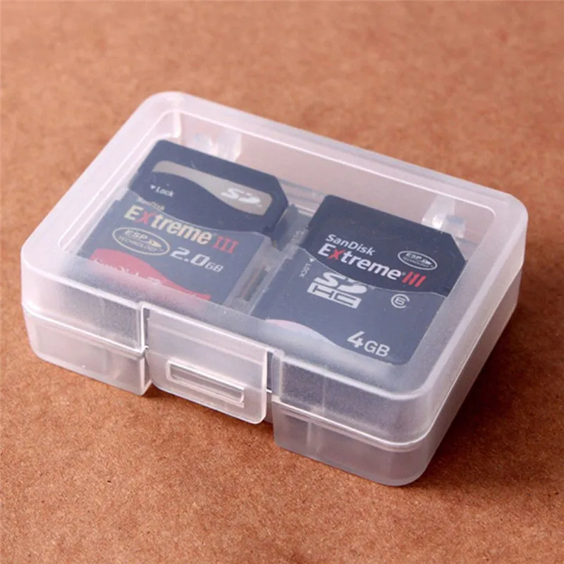 Защитный чехол для карт Micro SD SDHC TF MS 5 слотов двухслойный жесткий пластик