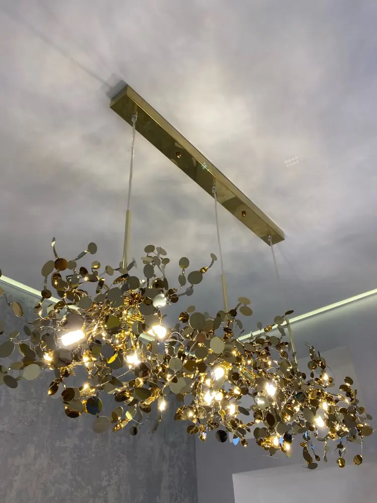 

Modern pendant lights stainless steel Shade Dining room Pendant Lamp led luminaire suspendu Restaurant Living loft Light Fixture