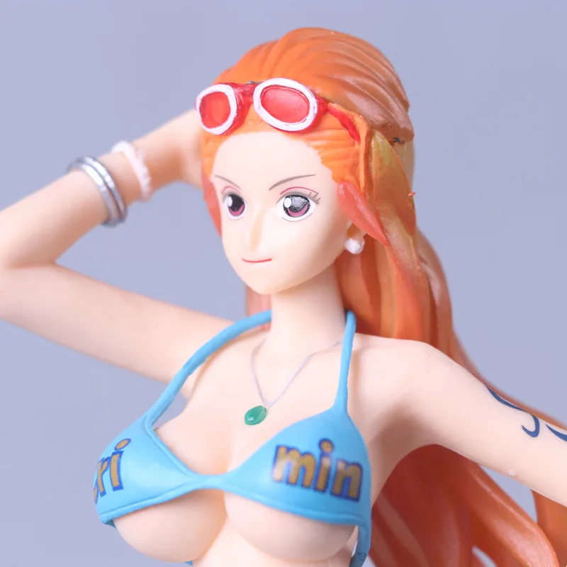 21CM Long hair Anime One Piece Pirate Nami doll PVC Figure Toys Collectible Model Gift for fans | Игрушки и хобби