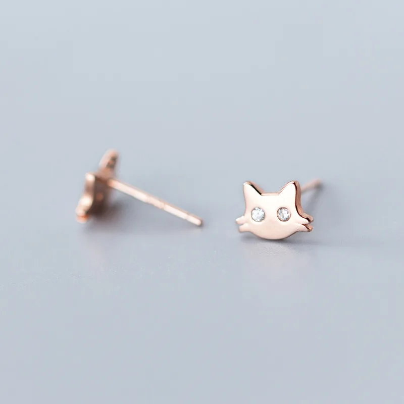 Женские серьги гвоздики из серебра 925 пробы с фианитом|Серьги-гвоздики| |