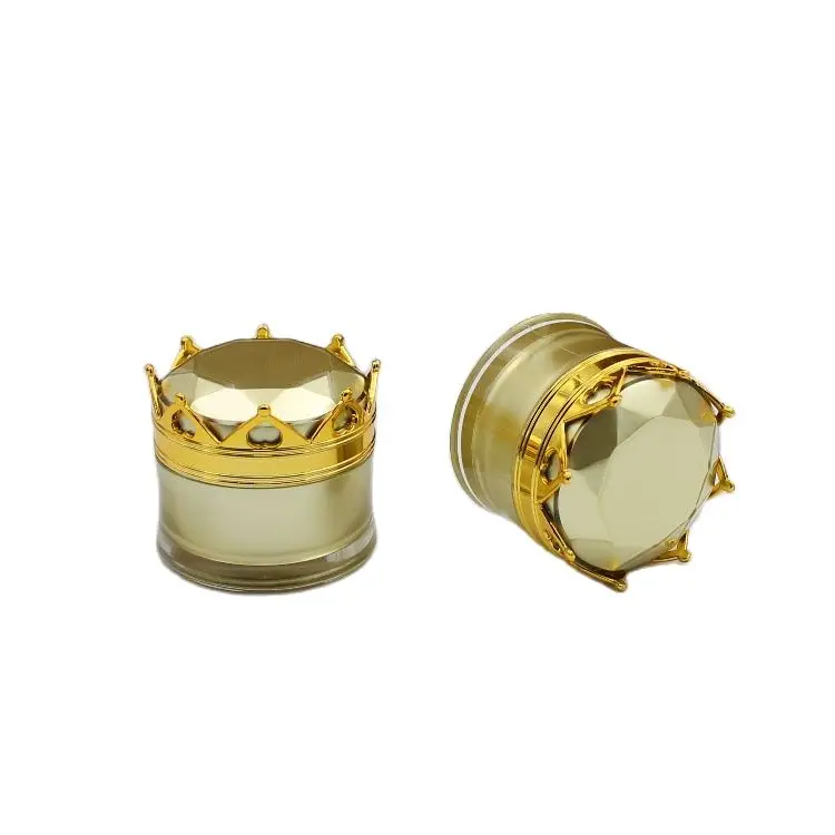 5 г Корона Форма Золотой пластиковый акриловый Кувшин Бутылка горшок