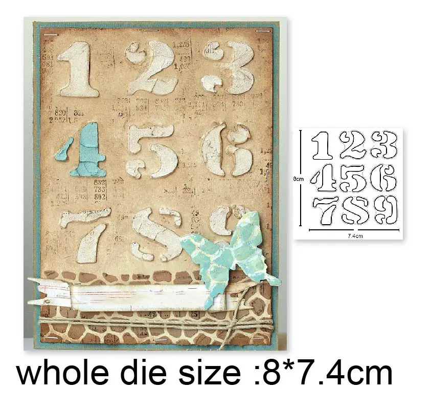 

0-9 letters Metal Cutting Dies for DIY Scrapbooking Photo Album Decor Embossing Paper Card Crafts Die Cut 2020