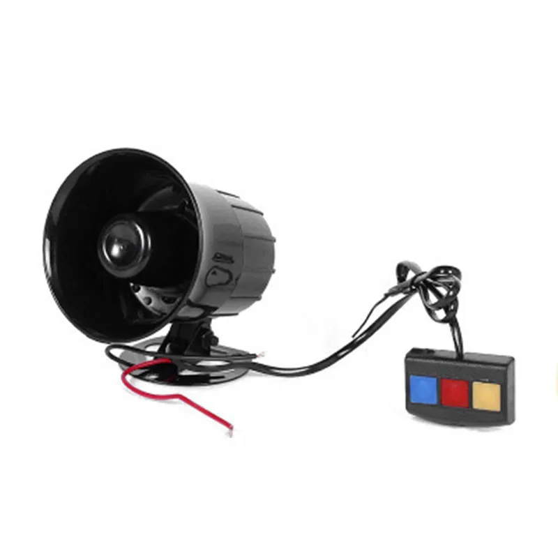 12V 30 Вт Авто Мото 3 многотональная микрофон сирена 110db Динамик сигнализации