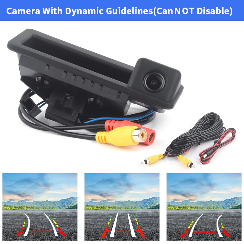 $106.63 HD dynamic trajectory trunk handle car rear view camera for BMW X1 2010 E60 E61 E70 E71 E72 E82 E88 E84 E90 E92 E93