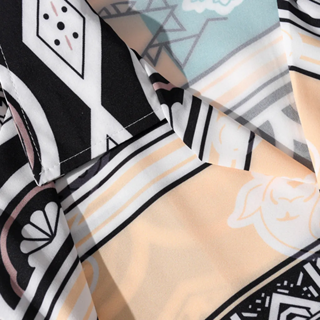 Мужская рубашка с 3D принтом рубашки на пуговицах коротким рукавом уличная одежда