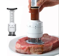 multifunctional meat tenderizer 2 in 1 marinade steak meat injector barbecue seasoning sauce syringe kitchen tools