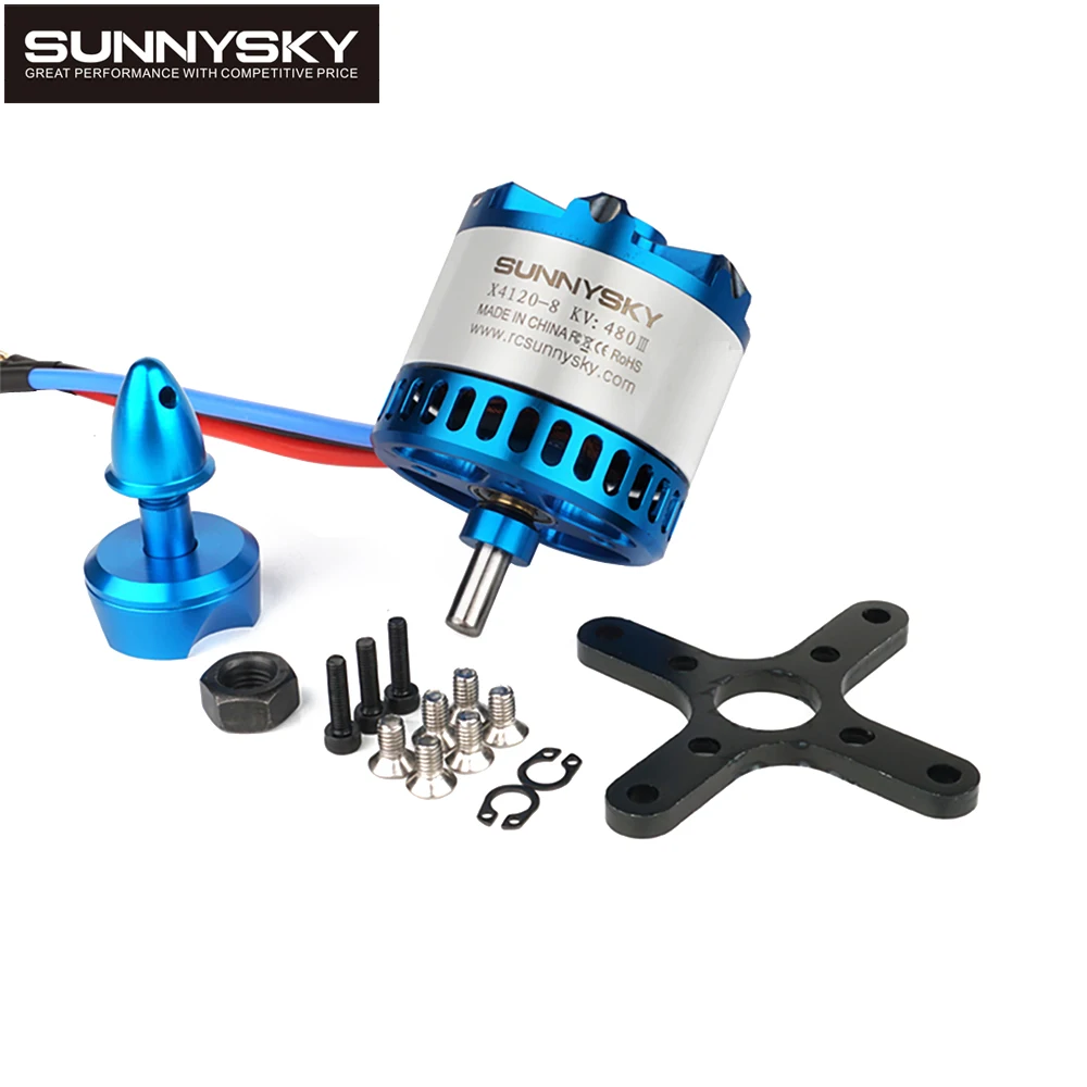 1 шт. SunnySky X4120III 485KV/550KV высокой эффективности безщеточный мотор для 3D трюковый Дрон