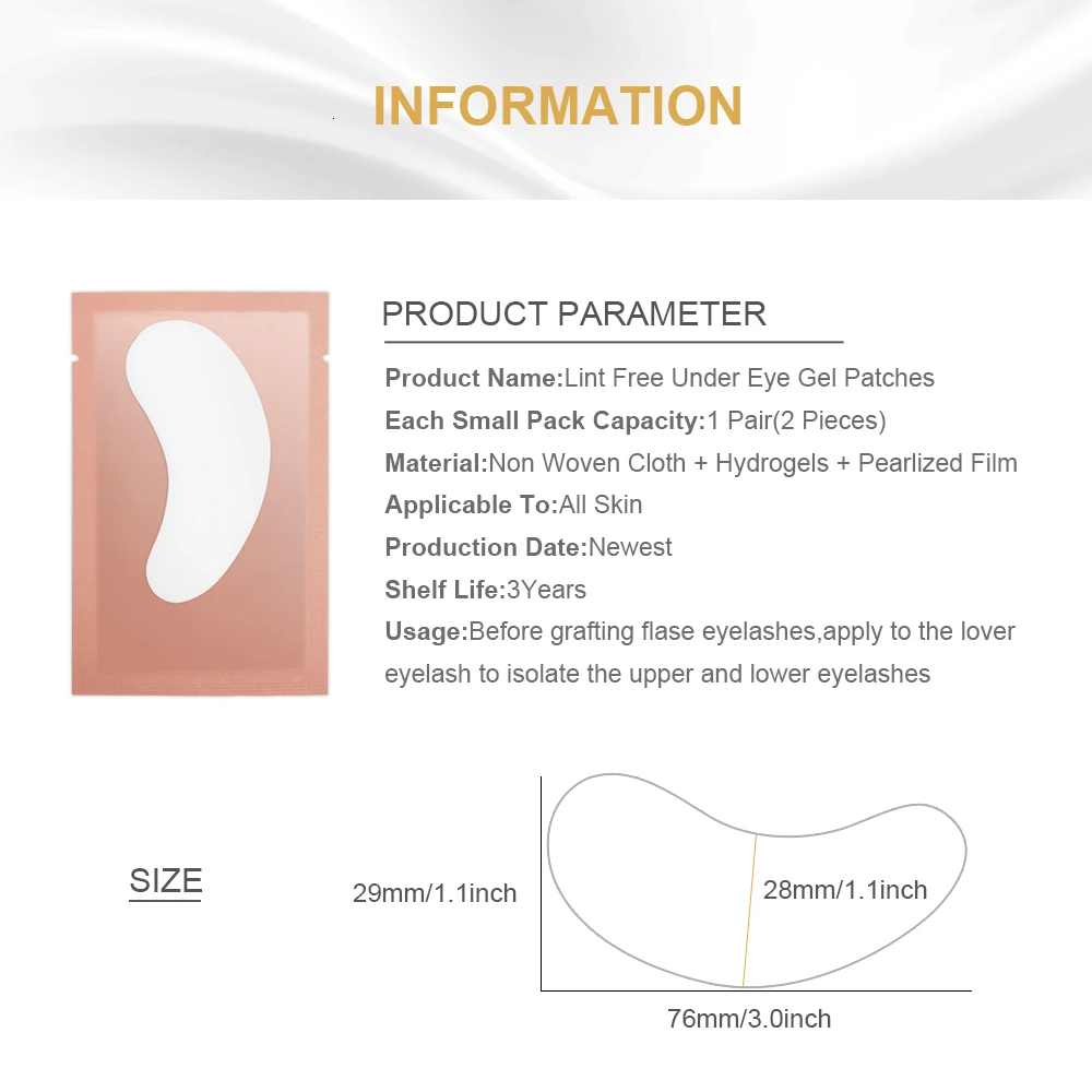 DORADOSUN 20 пар накладки для ресниц прививки под глазные гель патчи наращивания