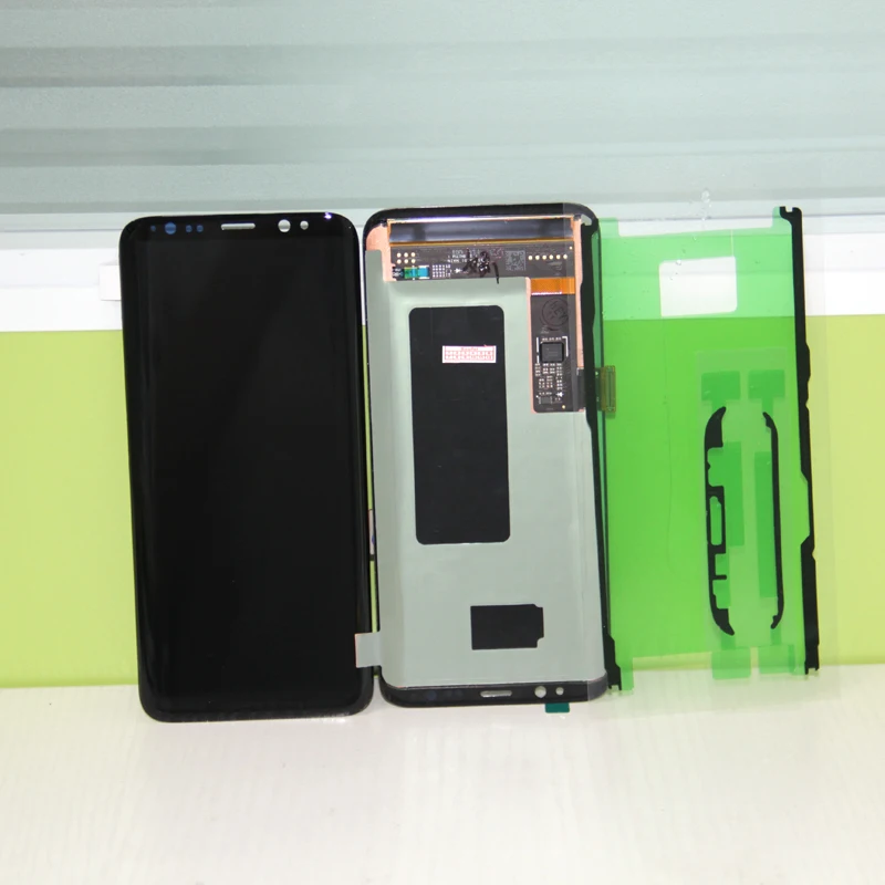 Супер AMOLED для Samsung galaxy S8 G950 ЖК-дисплей сенсорный экран дигитайзер сборка G950F Lcd |