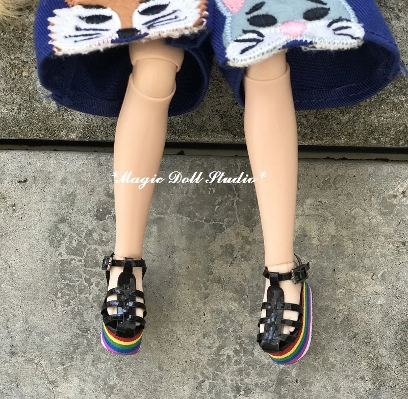 [MG702] Neoblythe кукла обувь# Радуга Джерри сандалии подходят для Blyth Azone OB24 кукла Outfis в розницу