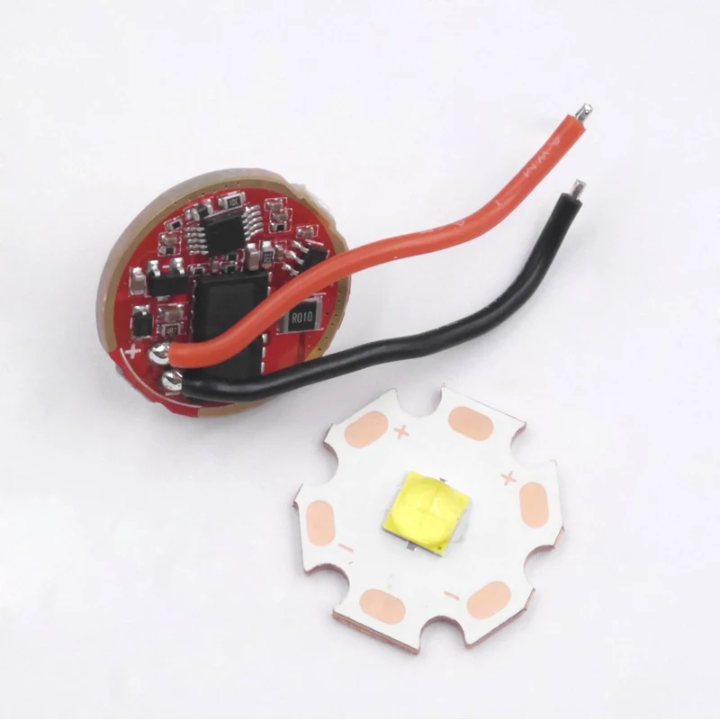 20 мм DC3.7v-4,2 v вход 6000mA выход cree XHP50 XHP50.2 3V светодиодный драйвер+ 16mm 20mm XHP50.2 SST40.2 3V Светодиодная медная основа