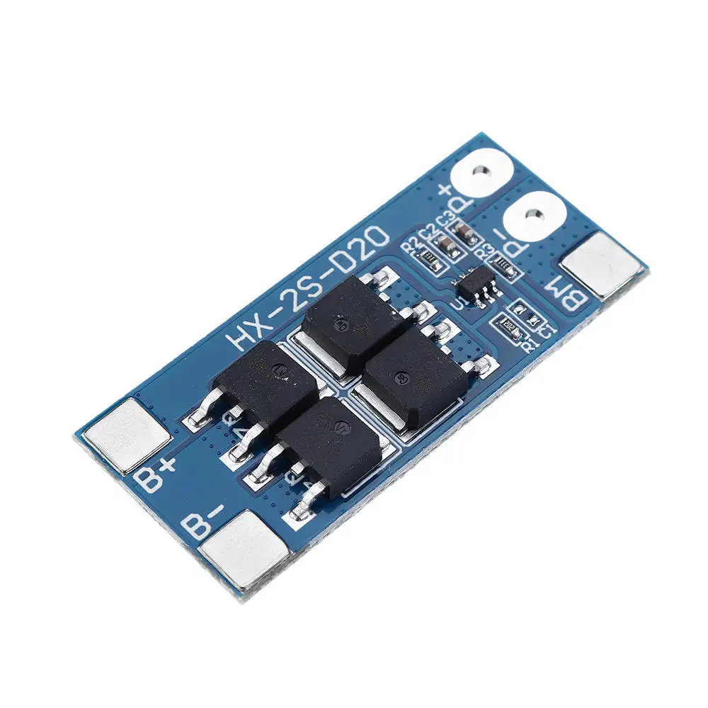 

2S 10A 7.4V 8.4V 18650 Lithium Battery Protection Board Balanced Function Overcharged Protection