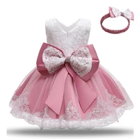 baby girls dresses elegant princess dress infant christmas birthday party dress toddler ball gown christening gowns vestido 3pcs