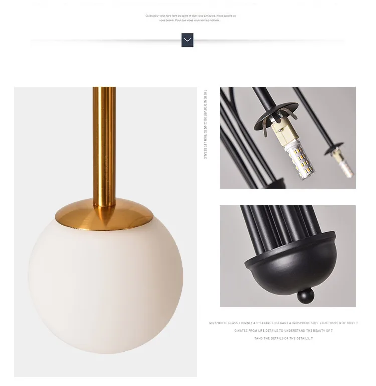 

European simple lamp for living room dining room creative decorative lamp study coffee shop clothing shop Art Chandelier
