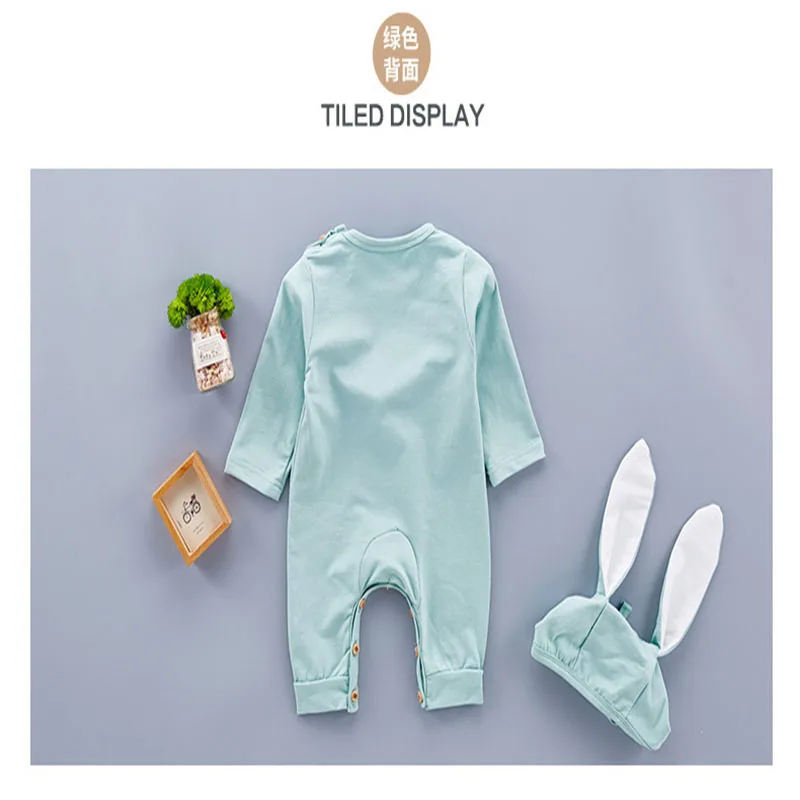 Заячьими ушками Стильная одежда для младенцев Одежда маленьких мальчиков детей