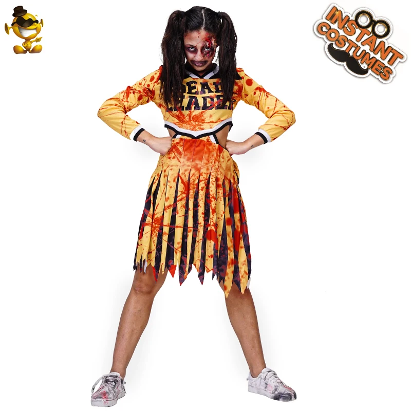 Костюм страшного зомби для косплея на Хэллоуин маскарадный костюм девушек
