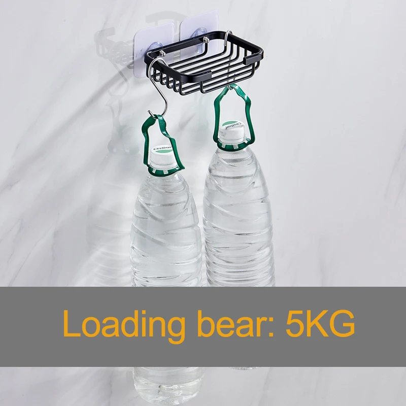 

1 Pcs Creative Drill Free Soap Dish Holder Wall Mounted Storage Rack Holder Hollow Type Soap Sponge Dish Bathroom Accessories