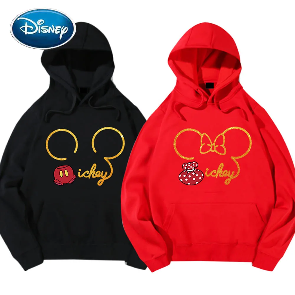 Женская толстовка с капюшоном Disney Minnie Mickey Mouse золотистые бронзовые топы длинными