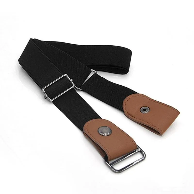 

1 Pcs Buckle-free Belt For Jean Pants,dresses,no Buckle Belt Waist Hassle Waist Elastic Bulge,no Stretch Belt For Women/men F9I6