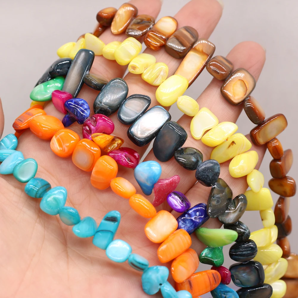 

Natural Shell Irregular Rectangular Beads 8x15-10x20mm DIY for Making Jewelry Necklace Bracelet Accessories Gift Lenght 80cm