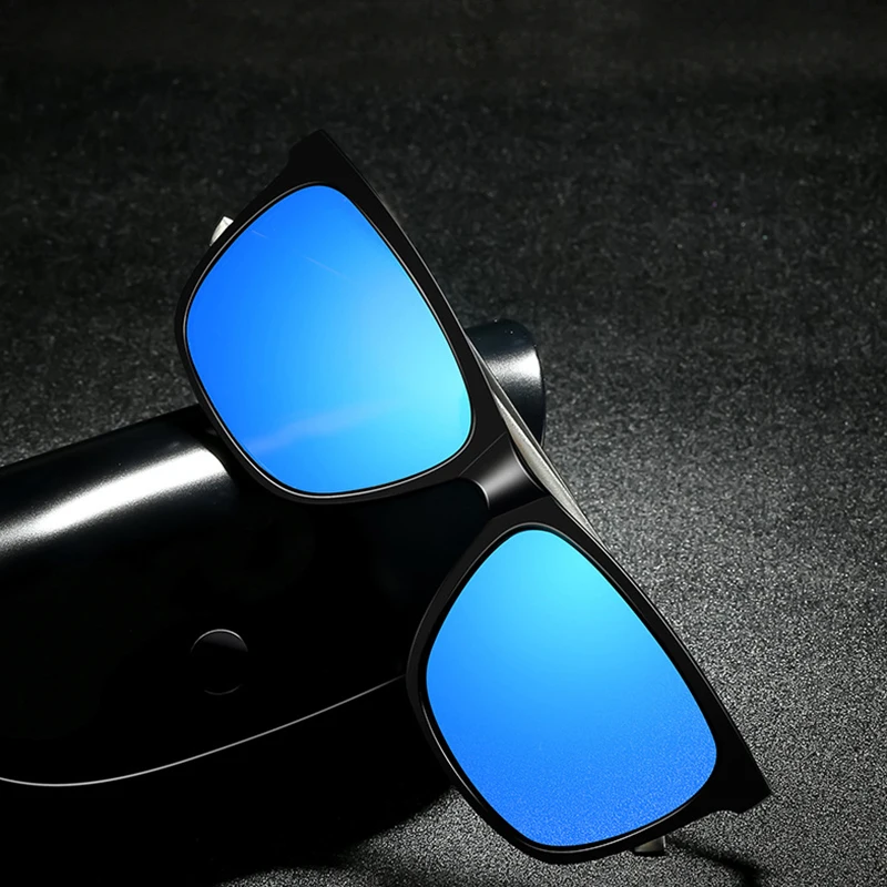 

Aluminum Magnesium Polarized Men Sunglasses Mirror Square Sun Glasses Brand Male Women Driving Glasses UV400