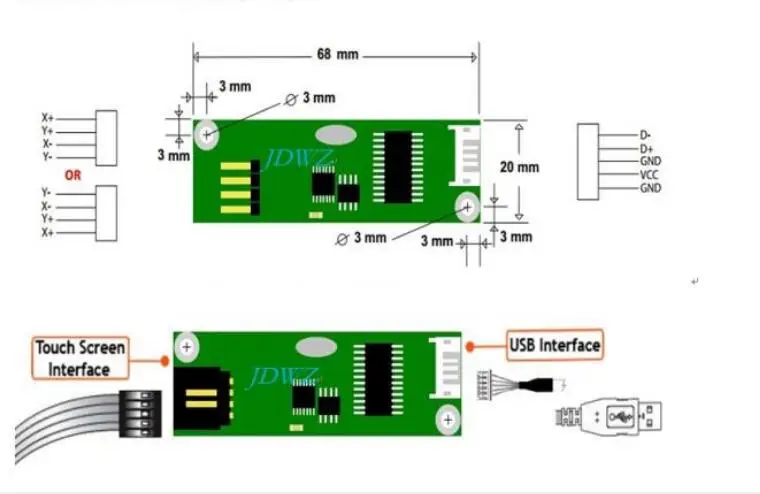 USB контроллер карты тачпад тур провод сенсорный экран драйвер адаптер| |