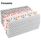 Teramila Очаровательная леопардовая Цветочная простая 100% хлопковая ткань с принтом в стиле пэчворк для шитья рукоделия