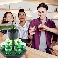 6 shot glass cup dispenser holder filling liquids shots wine beer caddy dispenser rack party gifts games bar drinking tools 40