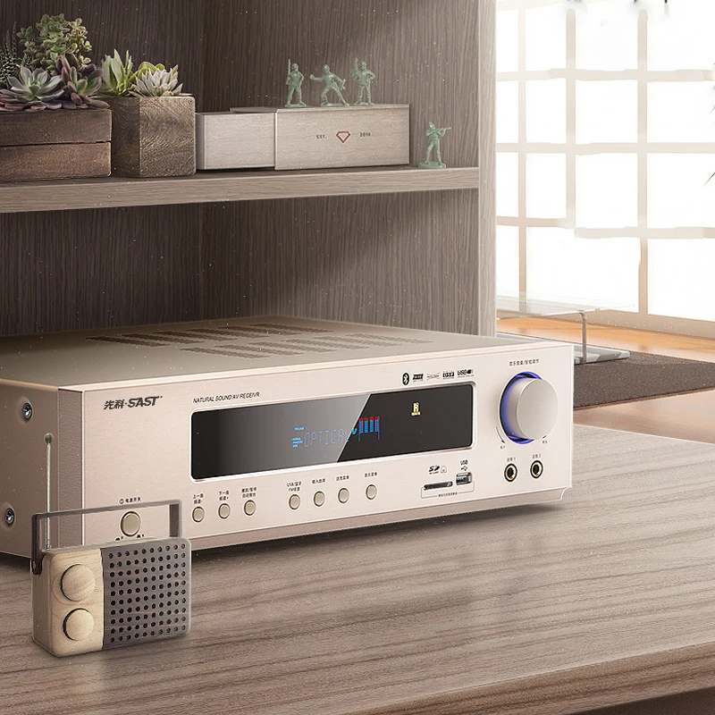 Kaolanhon 220 В 800 Вт AK-558 Bluetooth усилитель 5,1 Домашний кинотеатр Ktv Высокая мощность AV цифровой усилитель сабвуфер с SD USB FM